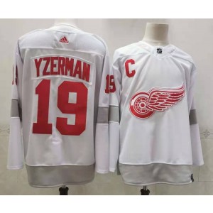 NHL Red Wings 19 Steve Yzerman White 2020 New Adidas Men Jersey