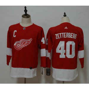 NHL Red Wings 40 Henrik Zetterberg Red Adidas Women Jersey