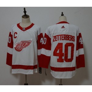 NHL Red Wings 40 Henrik Zetterberg White Adidas Men Jersey