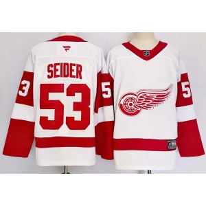 NHL Red Wings 53 SEIDER White 2024 New Adidas Men Jersey