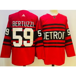NHL Red Wings 59 Tyler Bertuzzi Red 2022-23 Retro Adidas Men Jersey