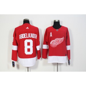 NHL Red Wings 8 Justin Abdelkader Red Adidas Men Jersey