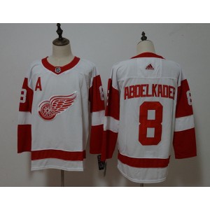 NHL Red Wings 8 Justin Abdelkader White Adidas Men Jersey