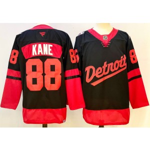 NHL Red Wings 88 Patrick Kane Black New Men Jersey