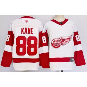 NHL Red Wings 88 Patrick Kane White 2024 New Adidas Men Jersey