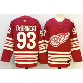 NHL Red Wings 93 Alex DeBrincat Red 2025 Centennial New Men Jersey
