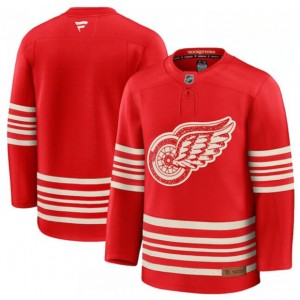 NHL Red Wings Blank Red 2025 Centennial New Men Jersey