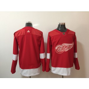 NHL Red Wings Blank Red Adidas Men Jersey