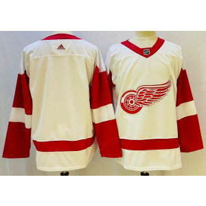 NHL Red Wings Blank White Adidas Men Jersey