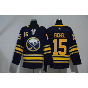 NHL Sabres 15 Jack Eichel Navy Adidas Men Jersey