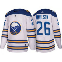 NHL Sabres 26 Matt Moulson White 2018 Winter Classic Adidas Men Jersey