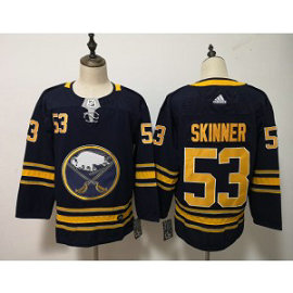 NHL Sabres 53 Jeff Skinner Navy Adidas Men Jersey