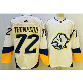 NHL Sabres 72 Tage Thompson White 2022-23 Retro Adidas Men Jersey