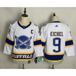 NHL Sabres 9 Jack Eichel White 2020 New Adidas Men Jersey