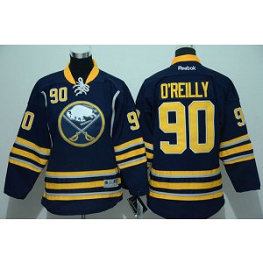 NHL Sabres 90 Ryan O'Reilly Navy Blue Youth Jersey