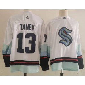 NHL Seattle Kraken 13 TANEV White Adidas Men Jersey