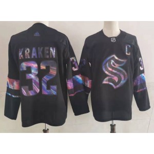 NHL Seattle Kraken 32 Kraken Black Adidas Men Jersey