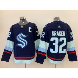 NHL Seattle Kraken 32 Kraken Navy Adidas Men Jersey