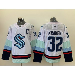NHL Seattle Kraken 32 Kraken White Adidas Men Jersey