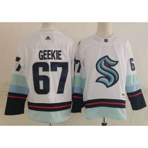 NHL Seattle Kraken 67 Geekie White Adidas Men Jersey