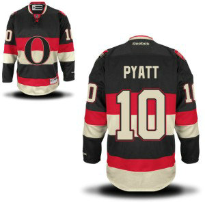 NHL Senators 10 Tom Pyatt Black Alternate Reebok Men Jersey