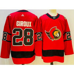 NHL Senators 28 Giroux Red Adidas Men Jersey