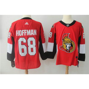 NHL Senators 68 Mike Hoffman Red Adidas Men Jersey