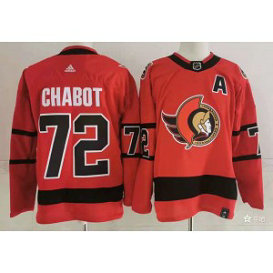 NHL Senators 72 Thomas Chabot Red 2020 New Adidas Men Jersey