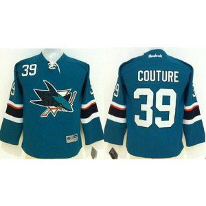 NHL Sharks 39 Logan Couture Green Youth Jersey
