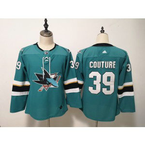 NHL Sharks 39 Logan Couture Teal Adidas Youth Jersey
