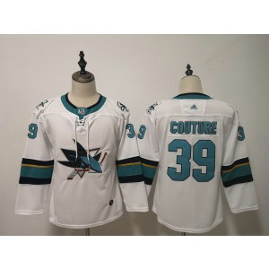NHL Sharks 39 Logan Couture White Adidas Youth Jersey