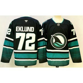 NHL Sharks 72 Eklund Black New Men Jersey