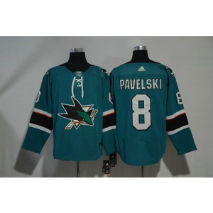 NHL Sharks 8 Joe Pavelski Teal Adidas Men Jersey