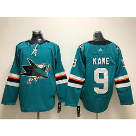 NHL Sharks 9 Evander Kane Teal Adidas Men Jersey