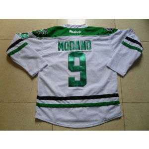 NHL Stars 9 Mike Modano New Style White Men Jersey