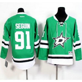 NHL Stars 91 Tyler Seguin Green Youth Jersey