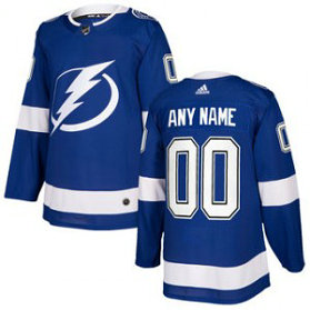 NHL Tampa Bay Lightning Blue Customized Adidas Men Jersey