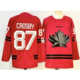 NHL Team Canada 87 Sidney Crosby Red 2025 New Men Jersey