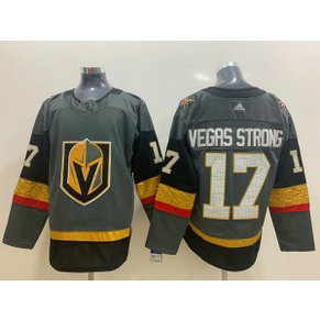 NHL Vegas Golden Knights 17 Vegas Strong Gray Adidas Men Jersey NHL Vegas Golden Knights 17 Vegas Strong Gray Adidas Men Jersey