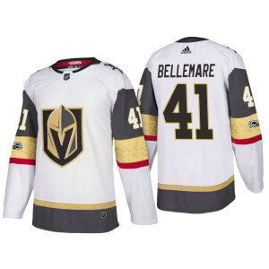NHL Vegas Golden Knights 41 Pierre-Edouard Bellemare White Adidas Men Jersey