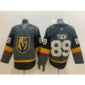 NHL Vegas Golden Knights 89 Alex Tuch Adidas Gray Men Jersey