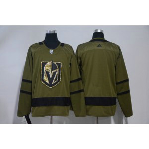 NHL Vegas Golden Knights Blank Olive Green Adidas Men Jersey