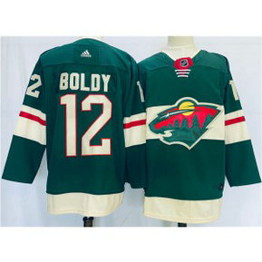 NHL Wild 12 Matt Boldy Green Adidas Men Jersey
