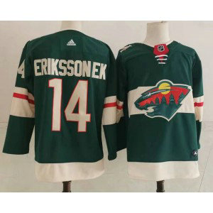 NHL Wild 14 Joel Eriksson Green Adidas Men Jersey
