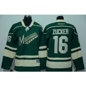 NHL Wild 16 Jason Zucker Green Youth Jersey