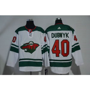 NHL Wild 40 Devan Dubnyk White Adidas Men Jersey