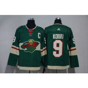 NHL Wild 9 Mikko Koivu Green Adidas Men Jersey
