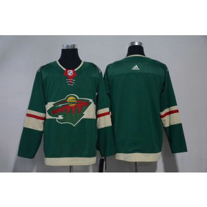 NHL Wild Blank Green Adidas Men Jersey