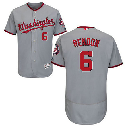 Nationals 6 Anthony Rendon Gray Flexbase Jersey