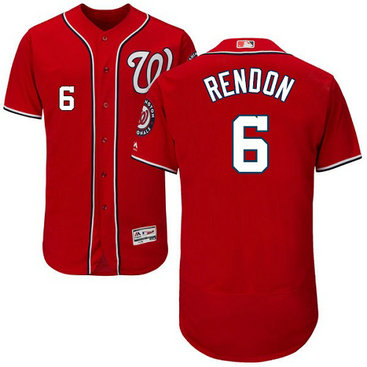 Nationals 6 Anthony Rendon Red Flexbase Jersey